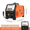 HITBOX MIG200II  MIG Welder Gasless Synergy Aluminum Stainless Steel Iron Steel Alumunim Welder 220V ARC TIG Functional DC Gas 2