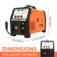 HITBOX MIG200II  MIG Welder Gasless Synergy Aluminum Stainless Steel Iron Steel Alumunim Welder 220V ARC TIG Functional DC Gas 2
