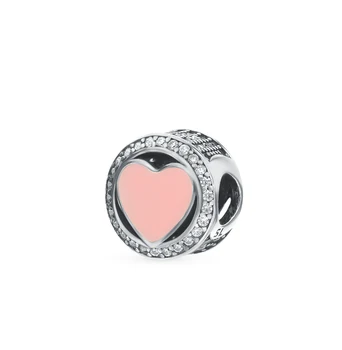 

Silver Pendant-charm with cubic zirconia and enamel sunlight sample 925
