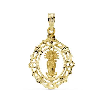 

Medal 18k gold Virgin Almudena orla 27mm. [AB0773]
