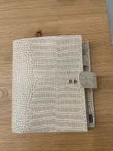 Moterm Luxe-planificador de anillos A5 con carpeta de anillos de 30mm, Agenda, organizador de granos Crocs, diario, Bloc de notas, cuaderno de bocetos