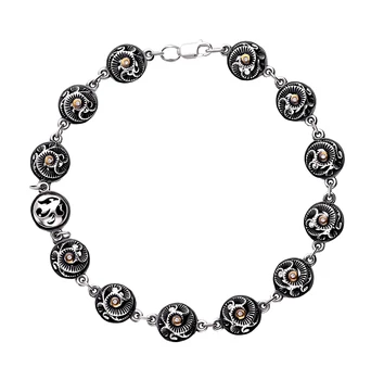 

Silver Bracelet with cubic zirconia sunlight