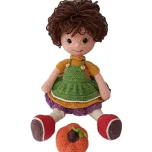 Oyuncak Amigurimi Bebek El Zanaatı Kız Çocuğu Doldurulmuş Yumuşak Oyun Arkadaşı Tığ Örgü Yeşil Mavi Kırmızı Güvenli Sevimli