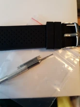 Correa de silicona suave para reloj, 22mm, resistente al agua, transpirable, para verano, deportes al aire libre, resistente al sudor, accesorios para reloj