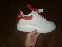 Nuevo diseñador De Zapatos Alexander las mujeres De gran tamaño blanco zapatillas De deporte De plataforma gruesa botón Casual Tenis Zapatos De Mujer