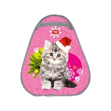 Ледянка Ника мягкая грушевидная 460х400 мм с рисунком котенок