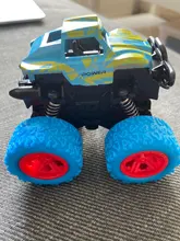 Camión verde de inercia para niños, SUV, vehículos de fricción, coche súper Blaze, juguete de regalo