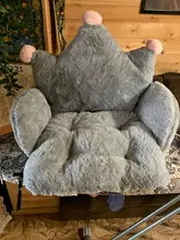 Bebé sofá funda de cojín para silla corona de dibujos animados de peluche de felpa asiento de cojines de suelo cómodo de cuna de niño niños niño
