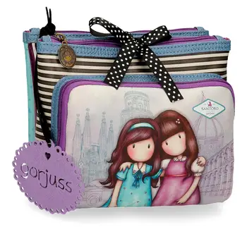 

Toiletry bag Gorjuss three compartments Friends Walking Together