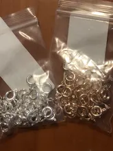 30 unids/lote de cierre de anillo de resorte dorado con anillo de salto abierto, cierre de joyería para cadena, collar, pulsera, conectores, fabricación de joyas