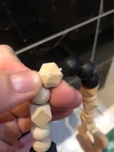 Mordedor de madera orgánico para bebé, mordedor en forma de Animal Natural, juguete de dentición, cuentas de silicona, regalo para bebé recién nacido, 2 uds.