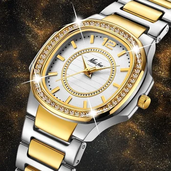 Montre Genève pour femmes, bracelet de styliste, marque de luxe, diamant, Quartz, or, cadeaux, collection 2020 1