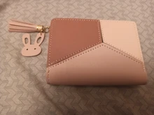 Billetera corta con cremallera para mujer, monedero con paneles a la moda, tarjetero de cuero