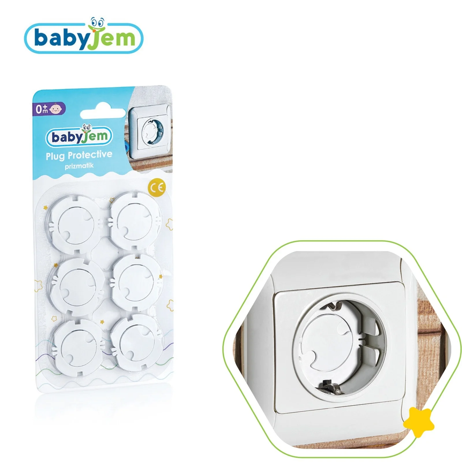 

ebebek Babyjem Plug Protective 6 pcs