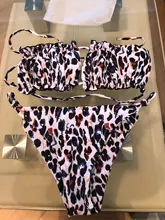 Bikini Bandeau plisado para mujer, bañador Sexy, conjunto de Mini Bikini con Tanga, ropa de playa, traje de baño 2021