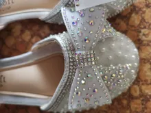 Zapatos con lazo de encaje de lentejuelas para niñas, zapatillas de baile de princesa con perlas bonitas, informales, para fiesta, boda, D721, novedad de 2020