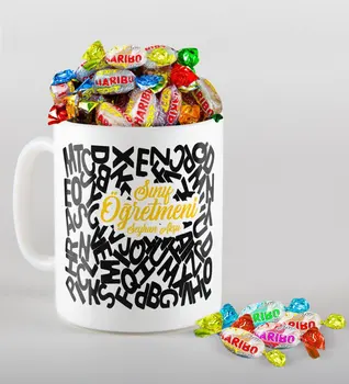 

Personalized Class Teacher Mug and Haribo Candy Gift Seti-13