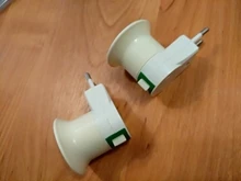 Eu-Plug-Adapter Socket Base-Lamp Power-On-Off-Control-Switch E27 with 1pcs
