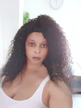 Color Negro peluca sintética mixto 30% cabello humano rizado Jerry medio longitud suave y esponjoso Natural pelucas para uso diario para las mujeres negras X-TRESS