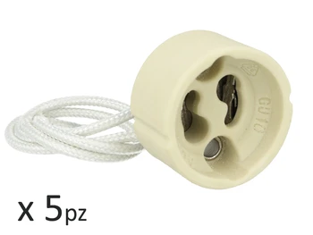 

5 PCs ceramic lampholders GU10 220V adapter for Led lamp GU10 SKU-34235