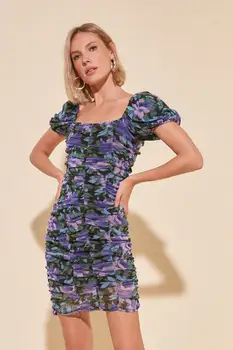 

Trendyol Printed Gauze Knitted Dress TWOSS20EL1717