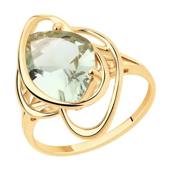 

Sokolov ring in Gold with amethyst, fashion jewelry, gold, 585, women's male