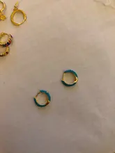 ROXI Ins-Pendientes de aro pequeños para mujer, en 9 colores, joyería fina, Pendientes de cartílago inusuales, aretes de Plata de Ley 925