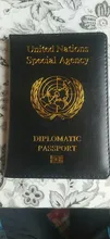 Las Naciones Unidas pasaporte cubierta negro