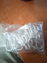 LLavero de mosquetón de gancho de aluminio plateado, Mini llavero EDC de supervivencia para acampada al aire libre, tamaño 40x20x3,6mm, 20 Uds.