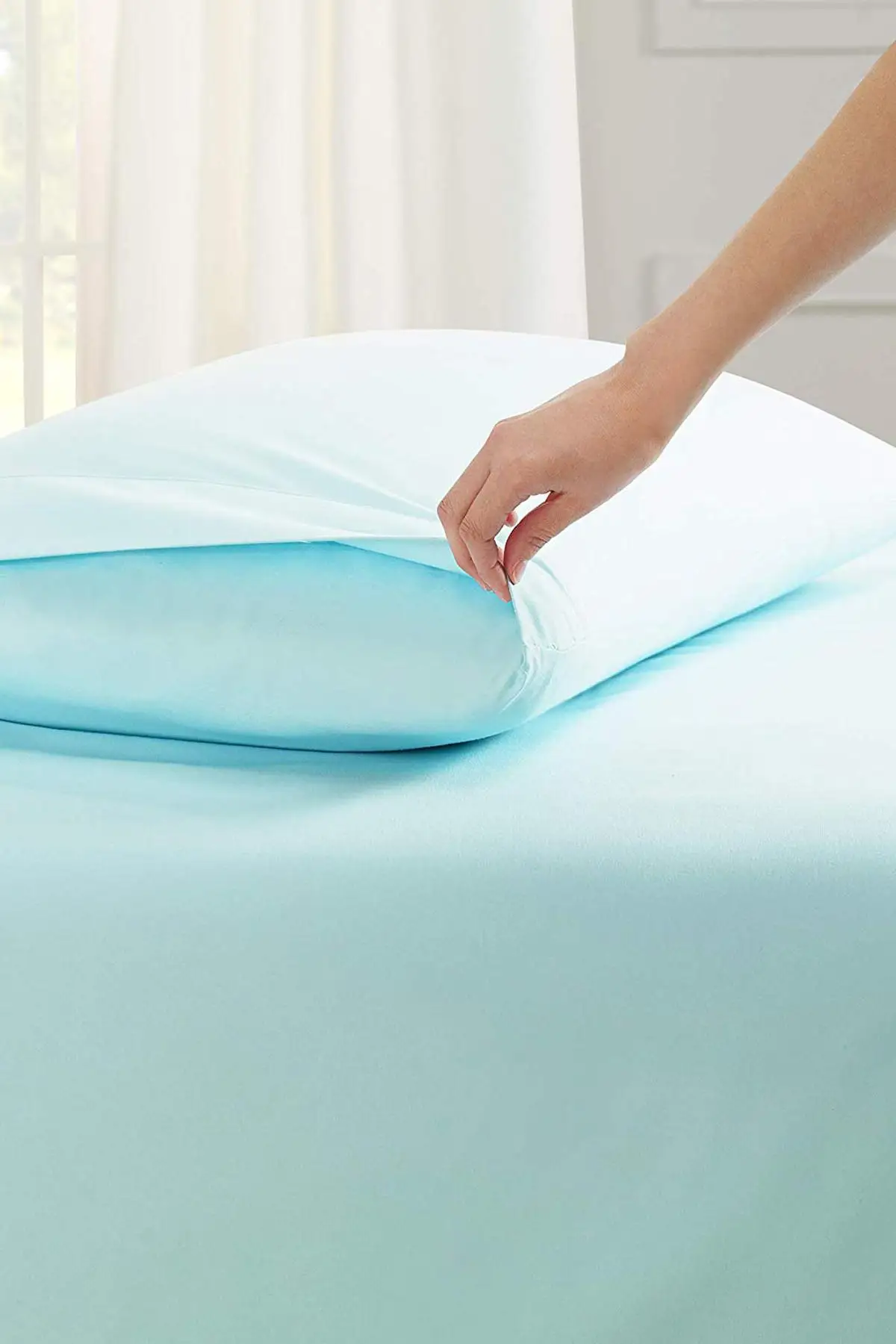 Double Personality Ranforce Fitted Sheets | Mint