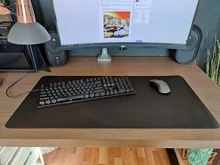 Alfombrilla de ratón grande para Gamer, tapete de escritorio de ante de cuero PU impermeable, alfombra para ratón teclado, Protector de mesa para Juegos de oficina