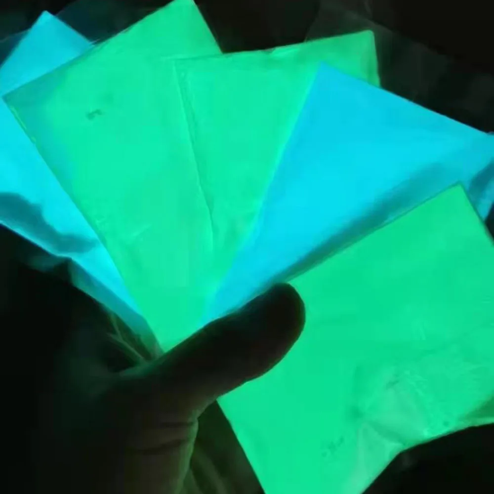 10g*12pcs Glowing Green Blue Light Luminous Nail Art Glitter Powder Phosphor Pigment Noctilucent Long-Lasting Glow in Dark Dust