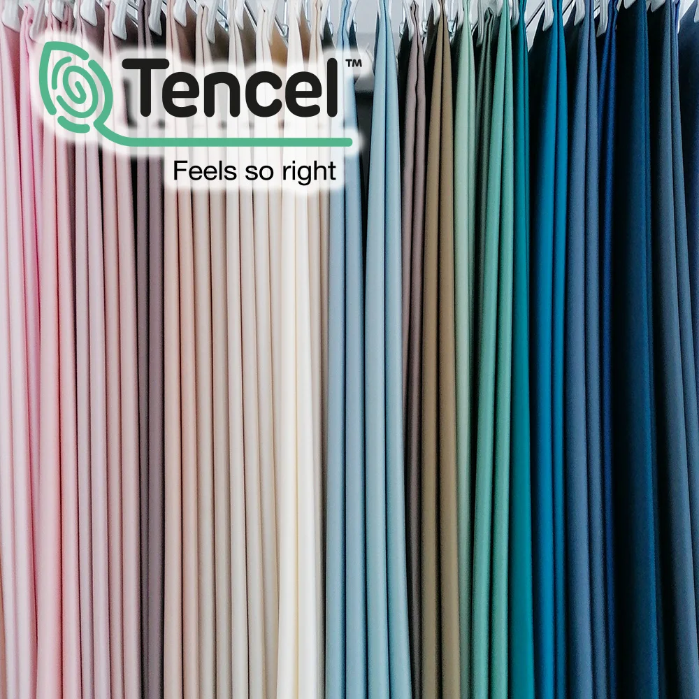 Ткань тенсель для постельного белья пижам платьев однотонный 100% tencel лиоцелл 60s