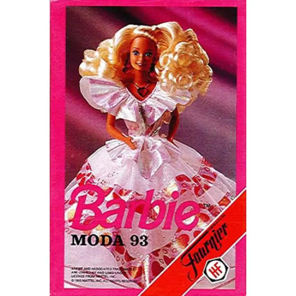 Fournier, Child Deck Barbie Dolls Fashion 93 Prodotto Originale 1993 Mattel Game Table Carte Da Gioco Famiglie