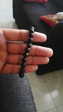 Pulsera de cuentas de hematita mate de piedra volcánica Natural para hombre y mujer, amuleto de moda, pulseras de oración de Buda, joyería de Yoga, regalos