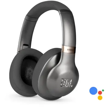 

Everest 710GA Pro Audio Wireless Bluetooth microphone headphones optimized for Google Assistant Gun Metal color