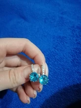 EMMAYA-Pendientes llamativos de 10 colores diferentes, bisutería con cierre de tipo botón, elementos naturales