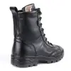 Bottines d'hiver en cuir véritable pour homme, chaussures militaires en fourrure naturelle, bottes de l'armée ► Photo 2/6