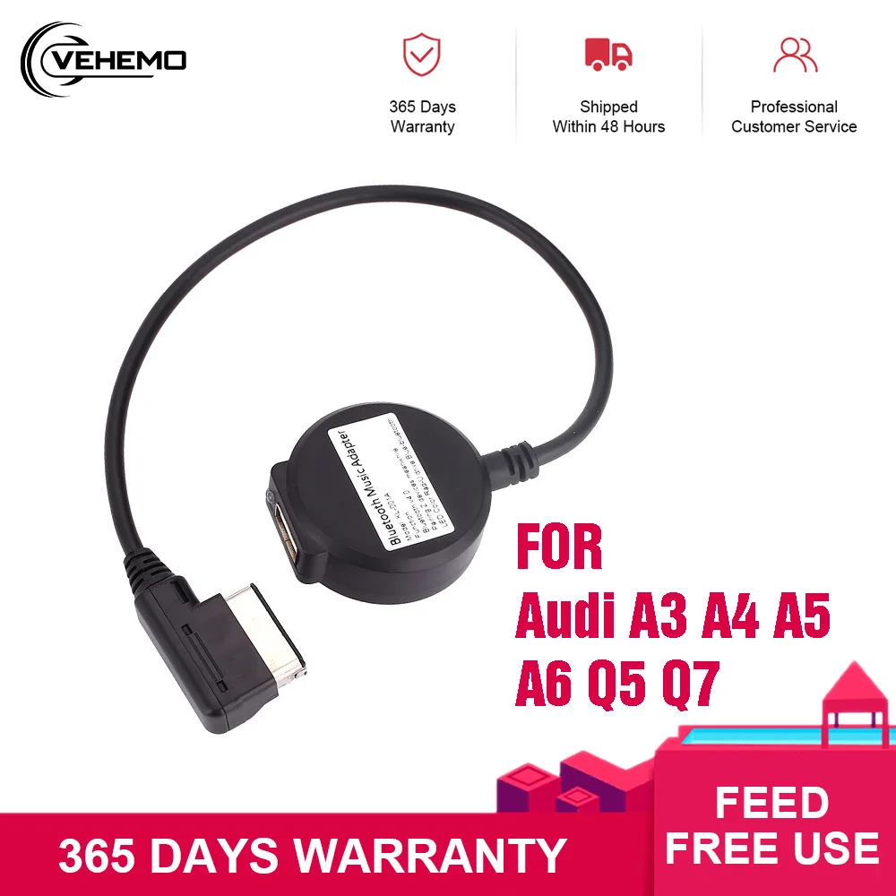 Автомобильный беспроводной музыкальный ресивер AMI MMI Bluetooth 5 0 3 мм разъем Aux
