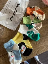 Calcetines de algodón suave para niños y niñas, medias con patrón de dibujos animados, 7 tipos de estilo, adecuado para 1-10 años, 5 par/lote