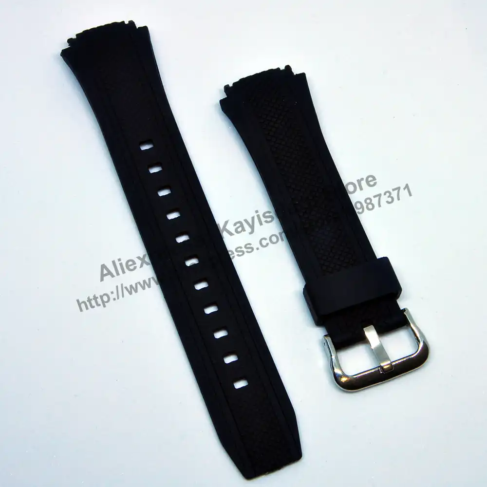 casio black rubber watch