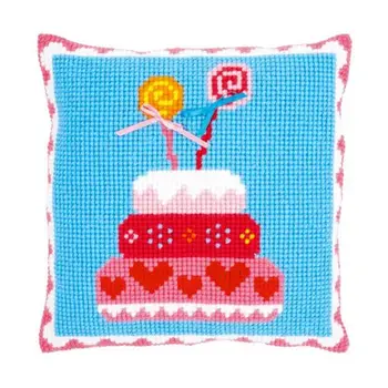 

Verpillow vervaco 'Birthday Cake with бантиками' 40x40 cm
