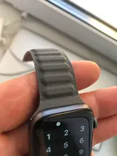 Correa de enlace de cuero para Apple watch, banda de 44mm, 40mm, 38mm, 42mm, pulsera de bucle magnético original, iWatch seires 3, 5, 4, 6 SE