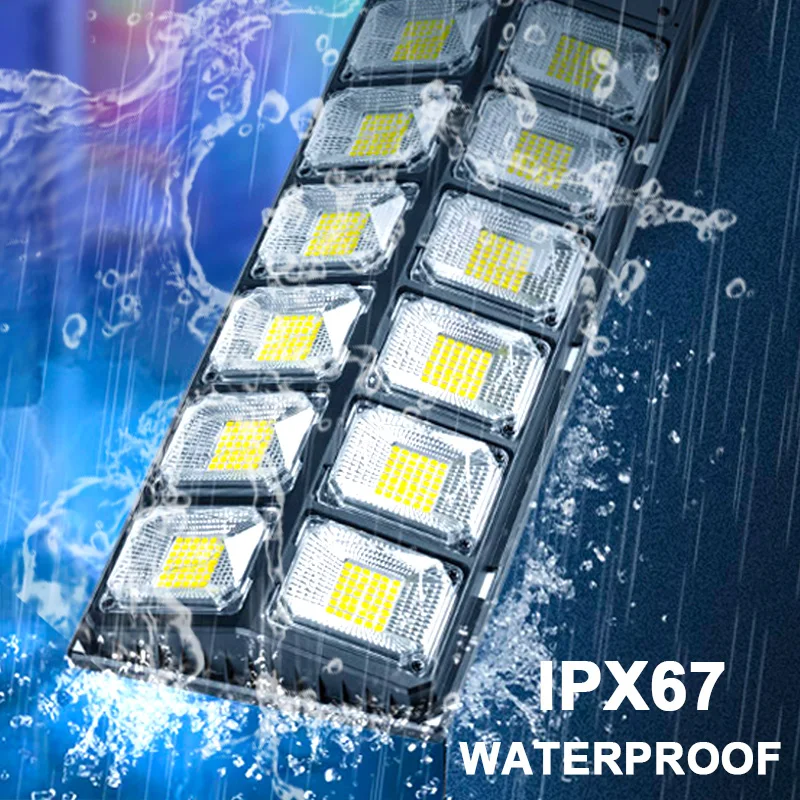 12000000LM 504LED Powerful Outdoor Solar Lights Lighting 10000W Garden Lamp Solar Panel Lamps Motion Sensor Street Light