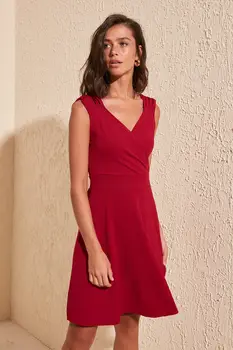 

Trendyol Double Breasted Collar Knitted Dress TWOSS20EL1579