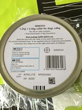 Bayer Seresto-Collar de prevención de pulgas y garrapatas para perros, auténtico, Original, 8 meses