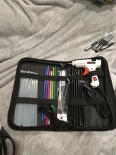 Juego de pistola de pegamento 6 en 1, herramienta de reparación de manualidades de fusión en caliente eléctrica, profesional, bricolaje, 110-240V, 20W, con palos de regalo, envío gratis