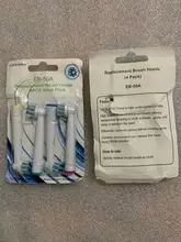 Recambios cepillos dientes oral b, cabezas de cepillo de dientes para Oral B eléctrico Advance Pro salud triunfo 3D Excel vitalidad 4 Uds