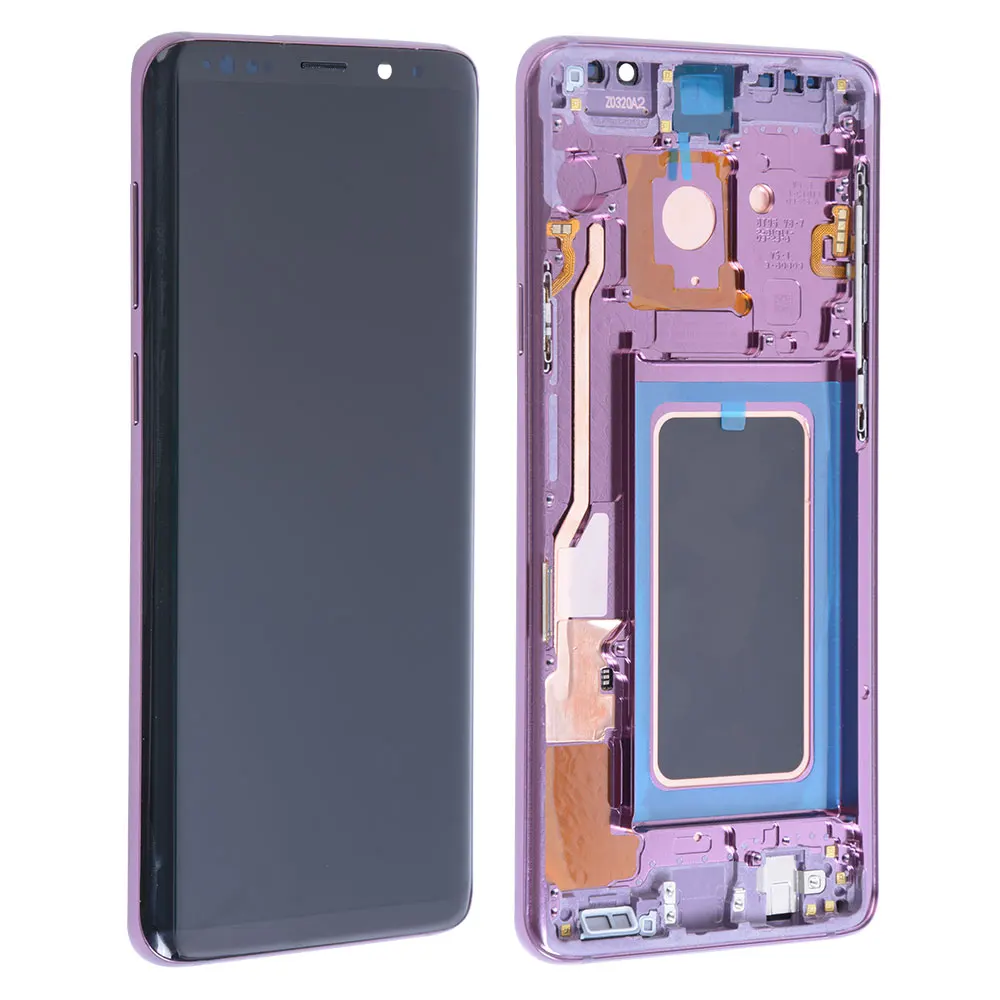 Lilac Purple OEM Super AMOLED для samsung Galaxy S9 Plus lcd сенсорный экран amoled дисплей Оцифровка сборка замена без сгорания теней - Цвет: Lilac Purple