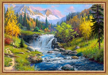 

Making Kit Diamond Mosaic Diamond painting АЖ-1821 "Mountain brook"